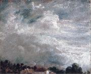John Constable horizon of trees 27September 1821 painting
